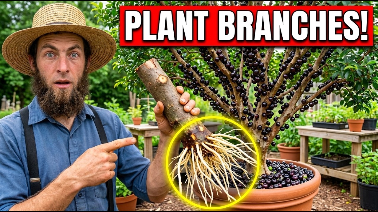 I WAS DYING AND DIDN'T KNOW THIS Is How the Amish Turn a Branch into a Productive Plant