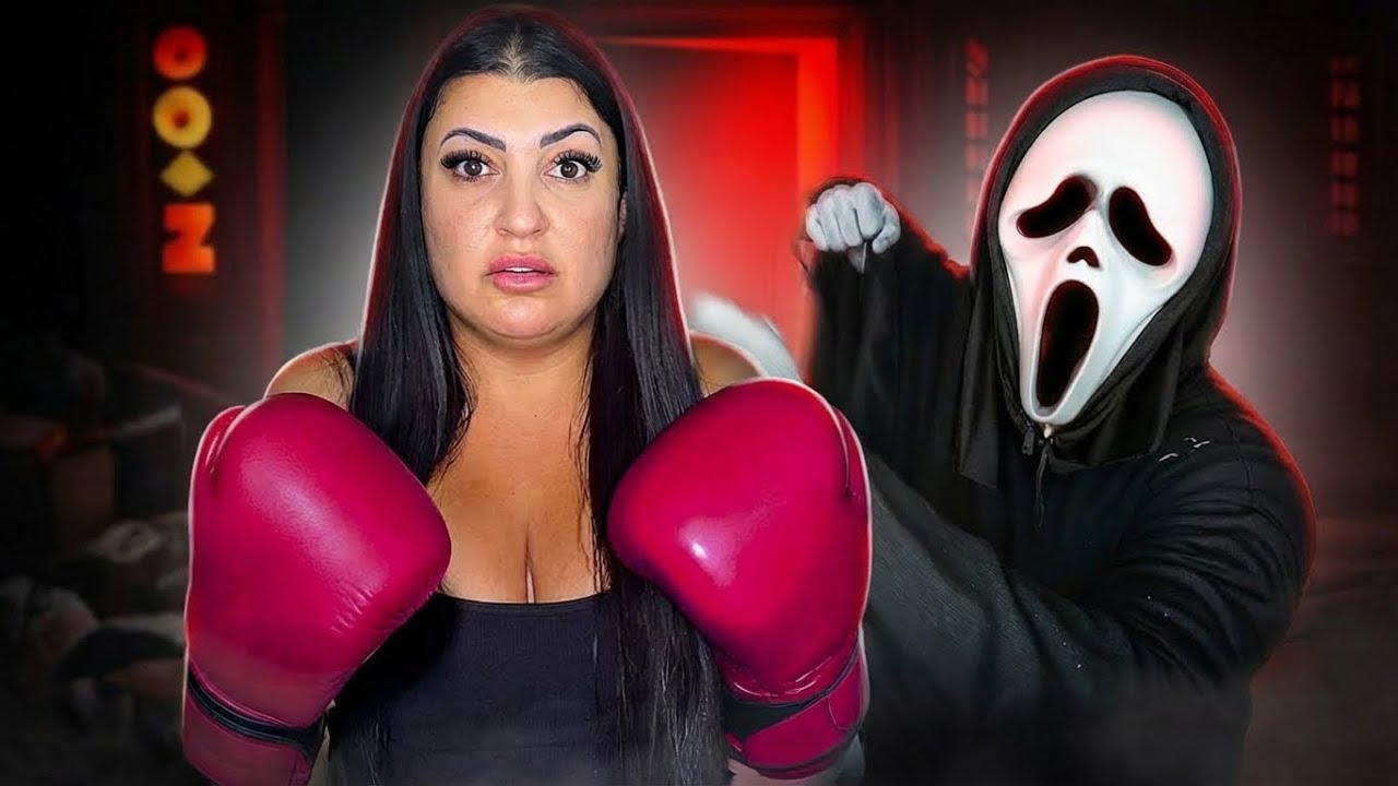 SHE Tried Boxing GHOST FACE… It Got Out of Control…