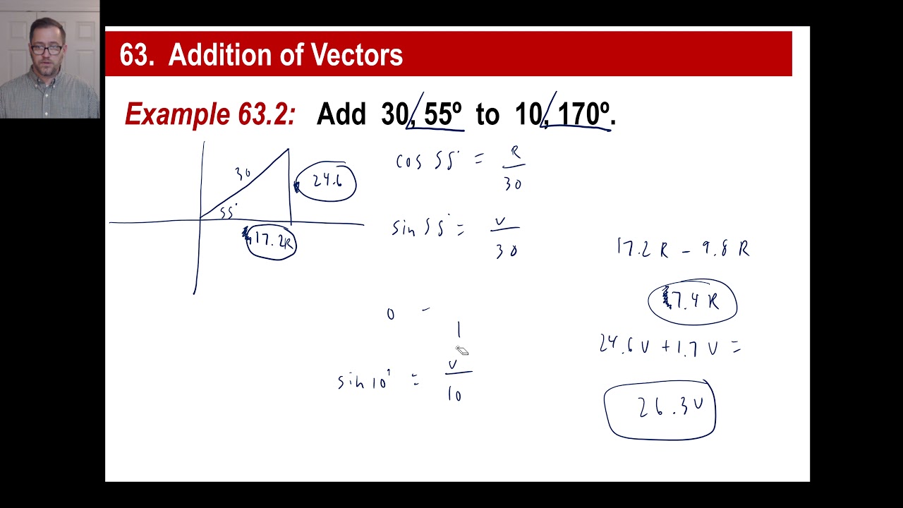 Saxon Math - Algebra 2: 3rd Edition (Lesson 63 - Addition of Vectors)