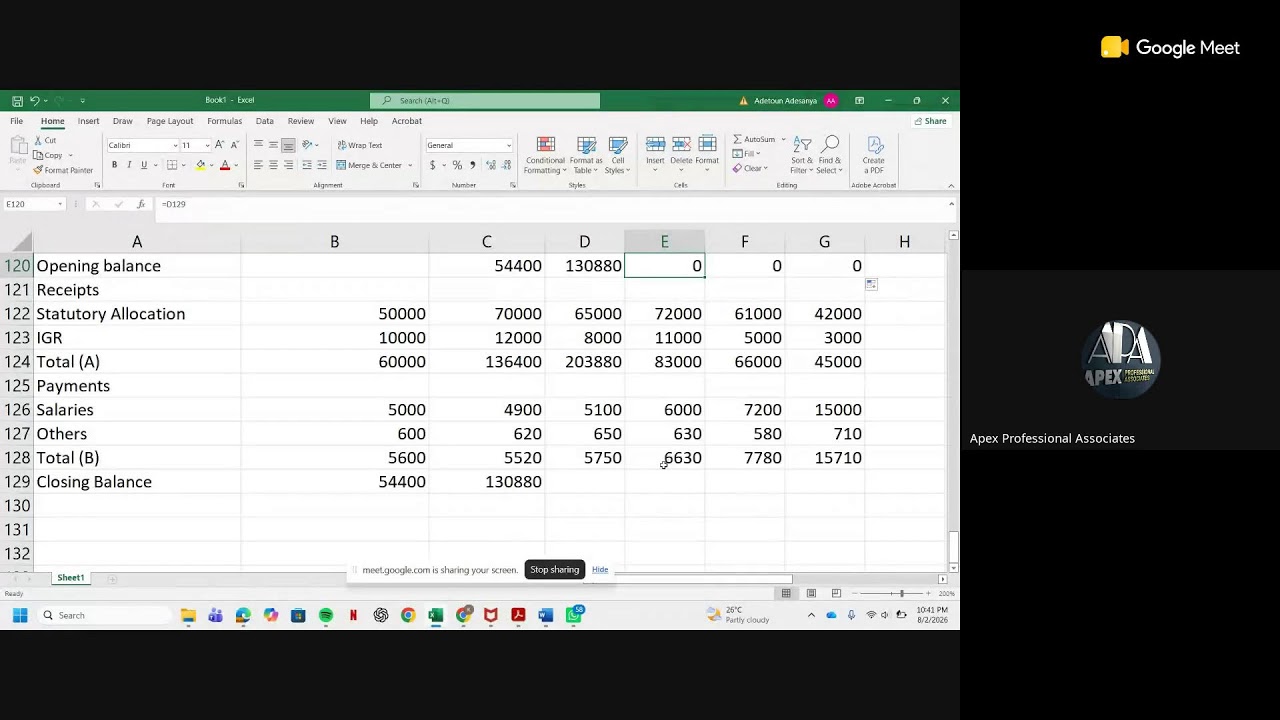 PSAF APEX SKILL CLASS ON BUDGETING