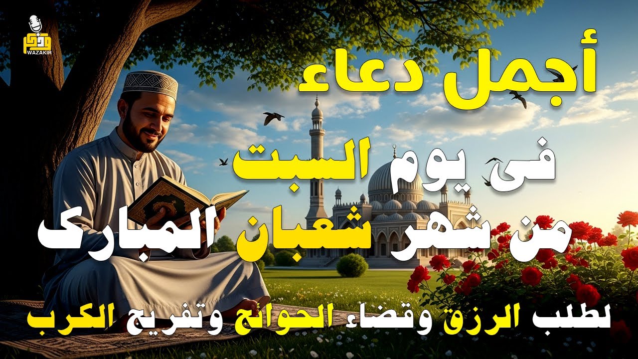 دعاء فى يوم السبت المستجاب دعاء يوم 5 من شهر شعبان للرزق والشفاء العاجل وقضاء الحوائج 🤲(4k)