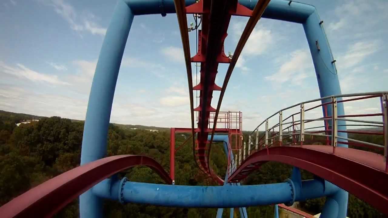 Riding The Superman Roller Coaster At SIX FLAGS OVER GEORGIA WITH MY GOPRO HD CAMERA