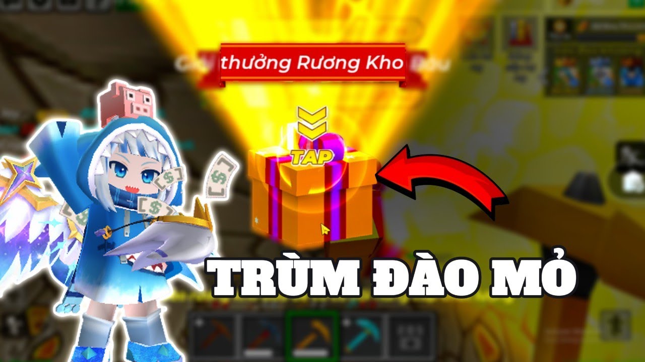 (Blockman Go) Bedwars: Tôi Trở Thành RichKid Nhờ Đào Trúng Khu Mỏ Vip