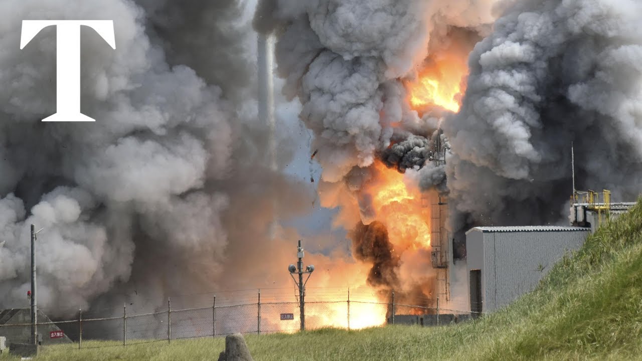 Japanese rocket explodes during test