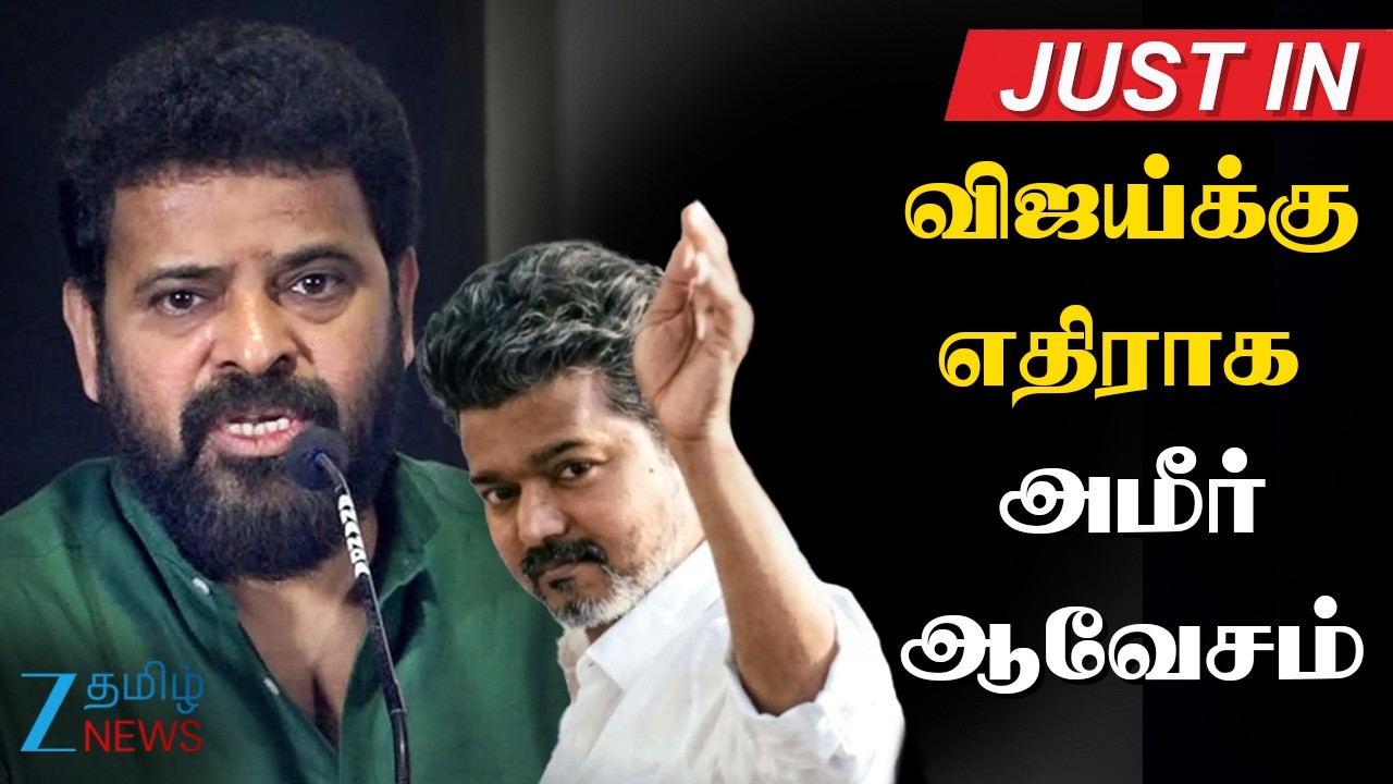 Vijay Political Controversy | தமிழ்நாட்டின் ஹிட்லர் விஜய்: இயக்குநர் அமீர் சாடல்
