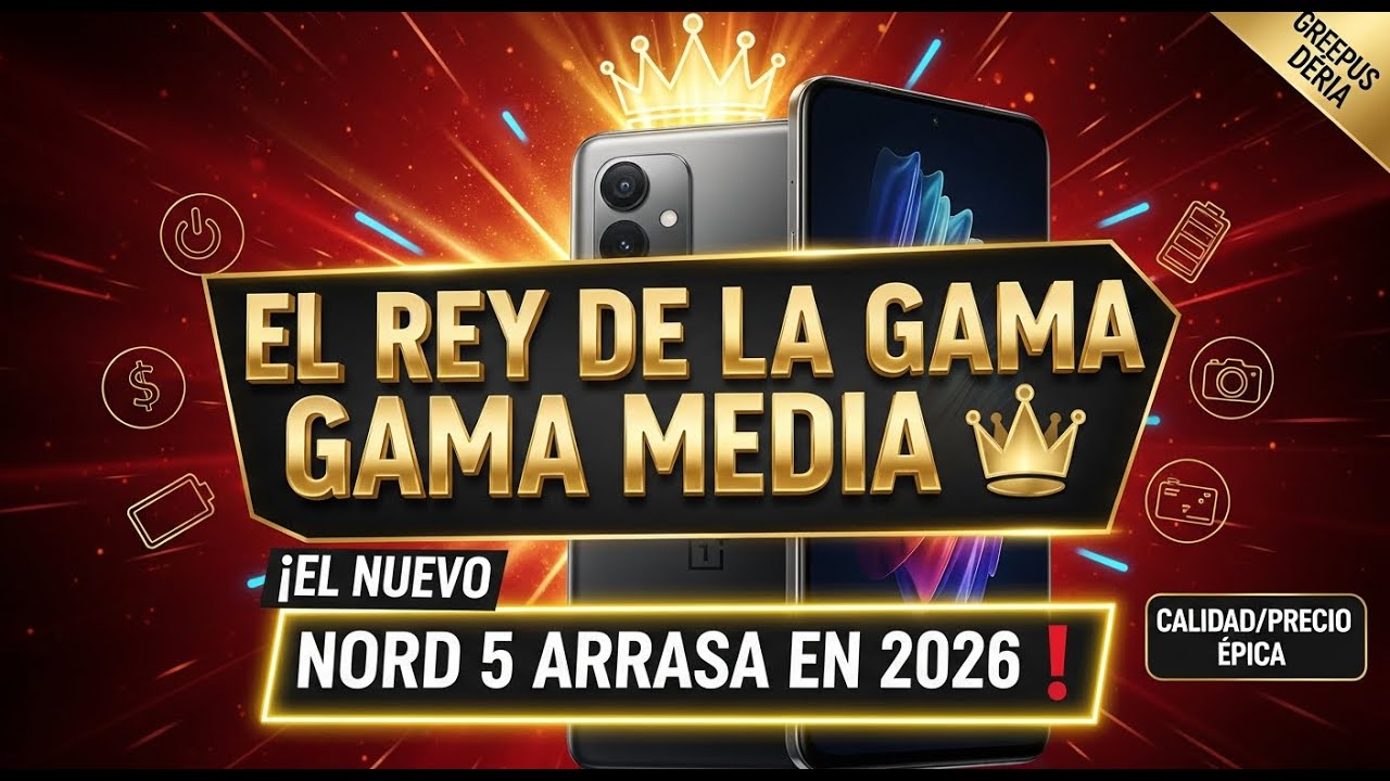 EL REY DE LA GAMA MEDIA de OnePlus 👑 ¡El NUEVO Nord 5 arrasa en 2026!