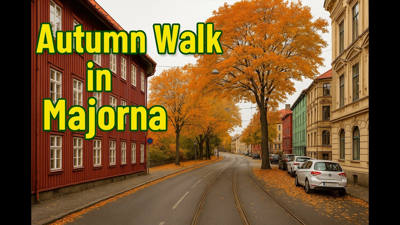 Autumn Walk in Majorna, Gothenburg 🇸🇪  4K Relaxing City Walk
