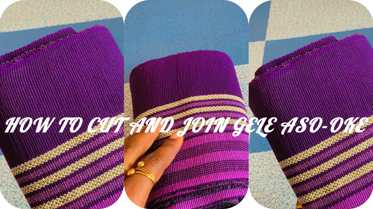 How to cut and join GELE(Aso-oke) #sewingideas  #sewing 