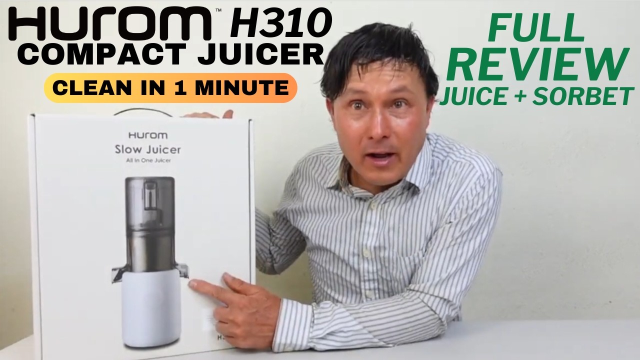 Hurom H310 Compact Juicer: Easy to Clean Unboxing & Review