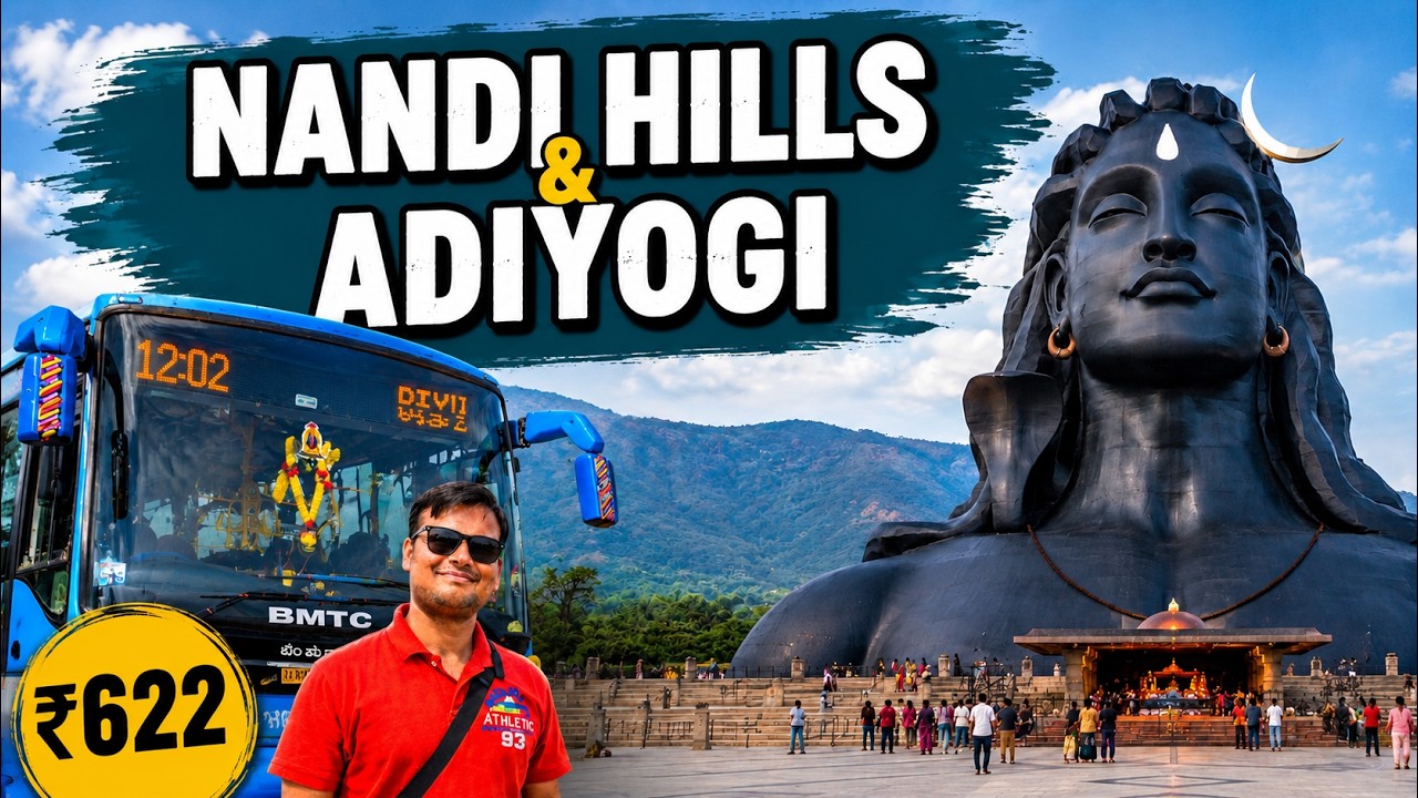 Bangalore to Nandi Hills & Adiyogi : ₹622 Only? ❌ Don't Make This Booking Mistake! | BMTC Bus Guide