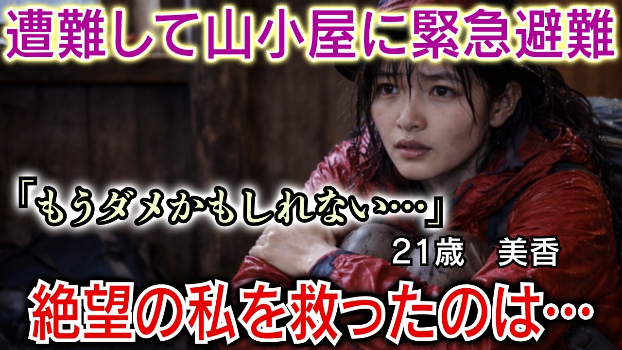 【シニア恋愛】避難した山小屋で教授と朝まで…