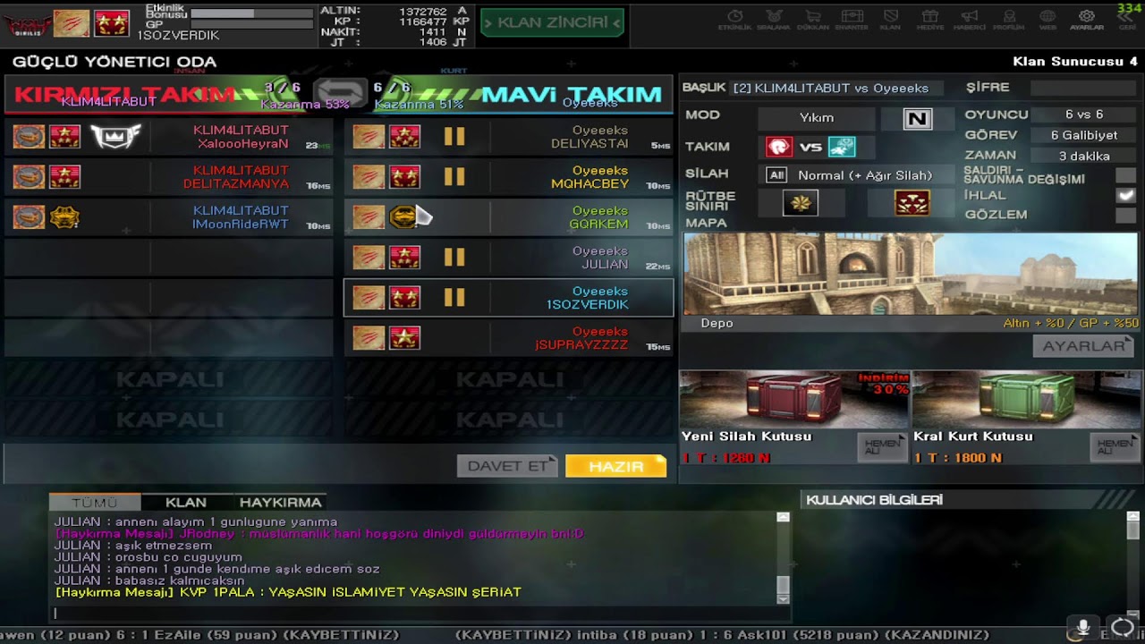 IMrRequieM POMPALIYORUZZZZ  S6KLAN SAVAŞLARI #WOLFTEAM #CW