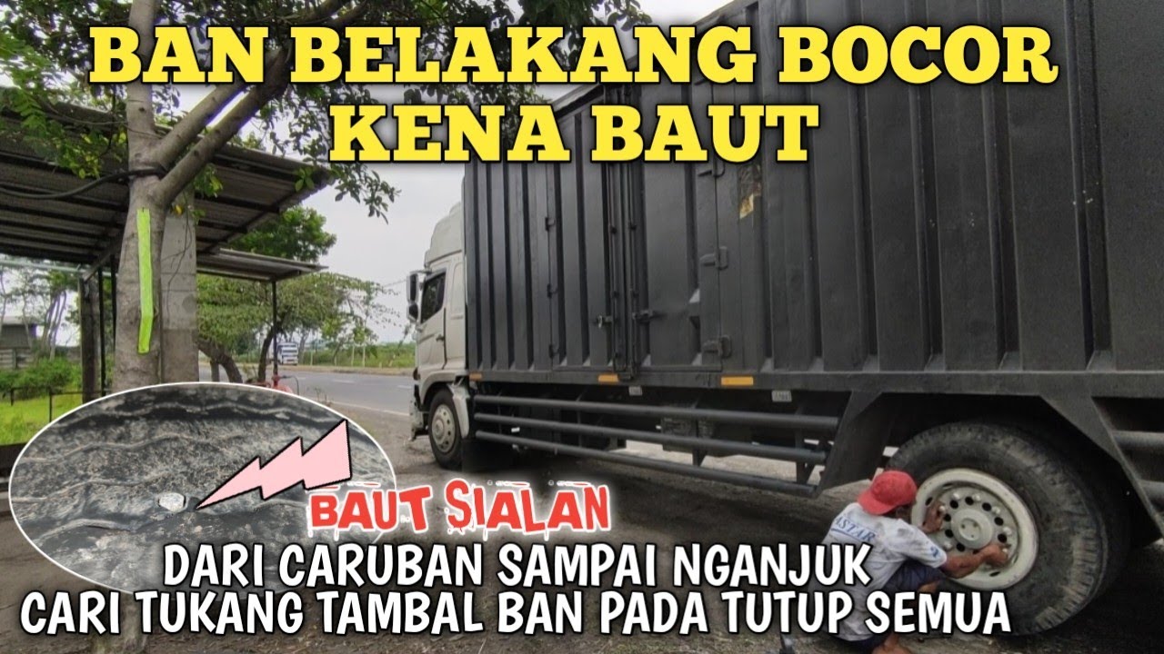 PERJALANAN KE BALI TIBA2 BAN BELAKANG BOCOR 