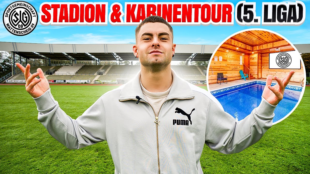 POOL & SAUNA IN DER 5. LIGA? | UNSER STADION + KABINE 🏟️
