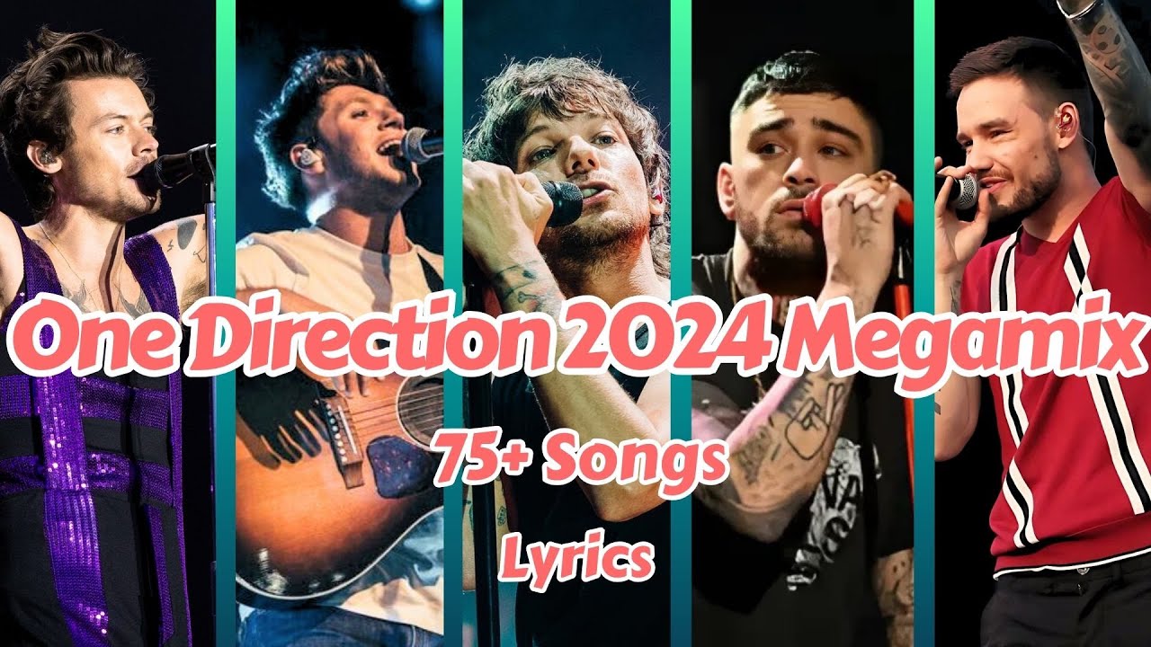 One Direction 2024 Mega Mix with Lyrics (75+ songs)