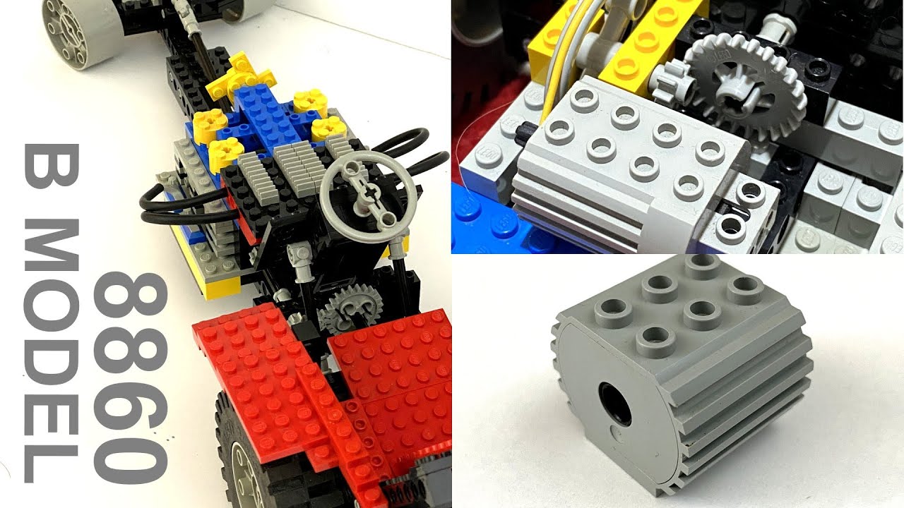 Vintage LEGO Technic #8860 Motorization and Alt Model (dragster)