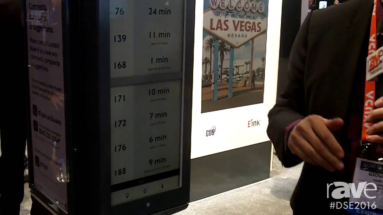 DSE 2016: Eink Showcases Live Digital Sign Application Display