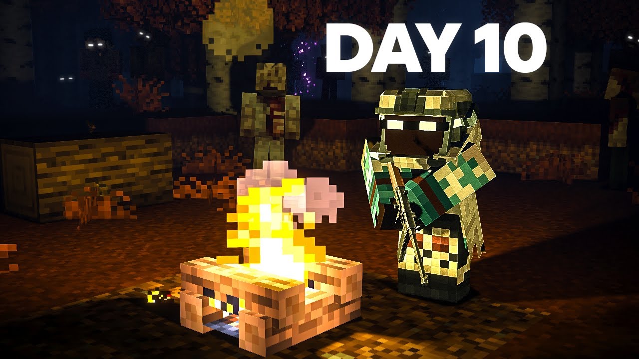 Surviving The Hardest Zombies In Minecraft | Day 10