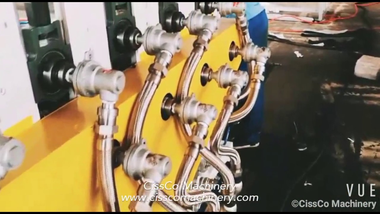 PC corrugated sheet and solid sheet extrusion line making machine