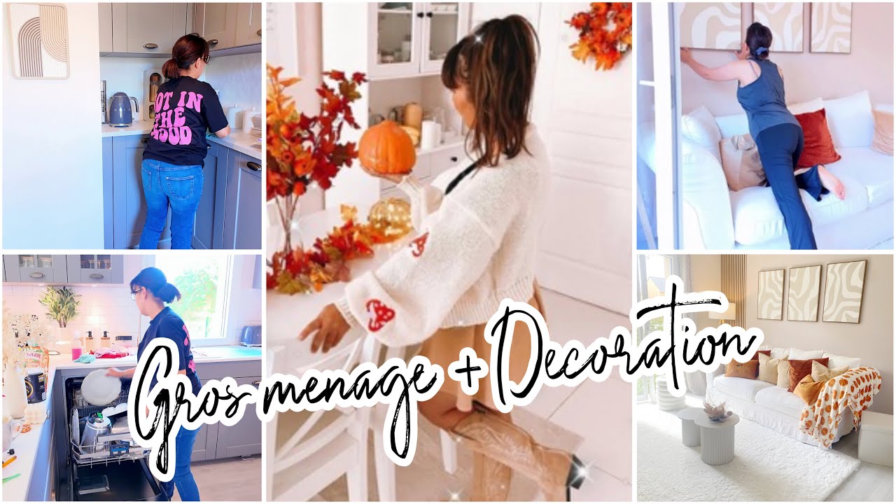 DÉSENCOMBRE, DÉCORE & NETTOIE AVEC MOI POUR L’AUTOMNE 🍁🎃🍁// MOTIVATION MÉNAGE 