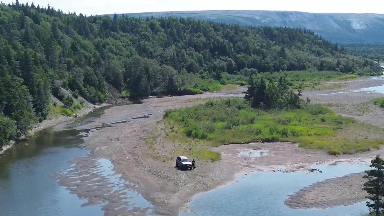 Exploring Fox island river, Newfoundland