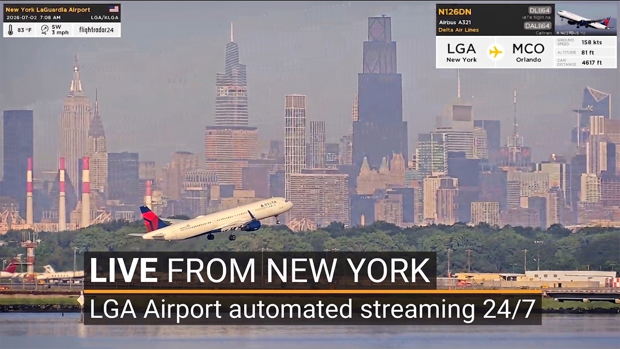 LGA Airport LIVE 24/7 &bull; LaGuardia, New York