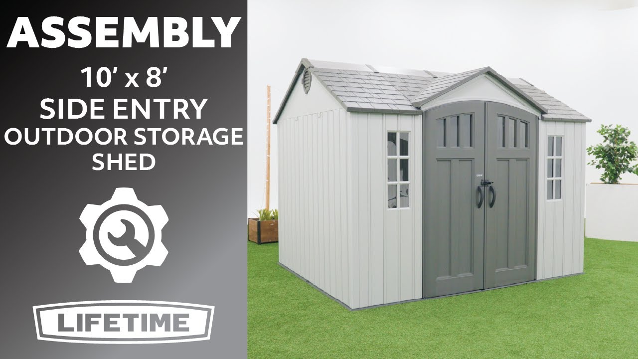 Lifetime 10' x 8' Outdoor Storage Shed | Lifetime Assembly Video