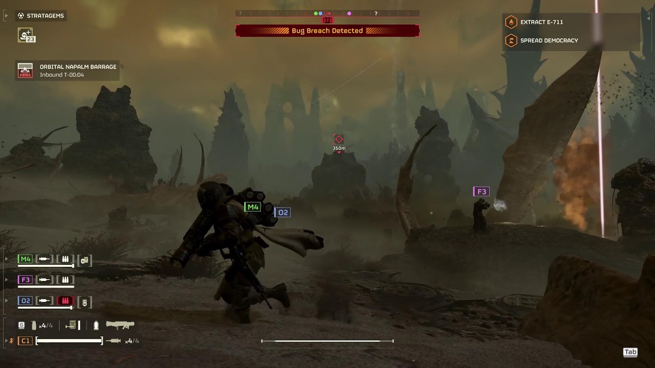 HELLDIVERS 2 except uh oh bugs!