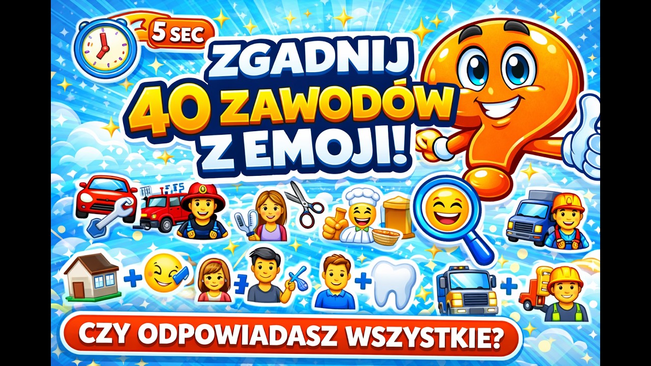 ZGADNIJ 40 ZAWODÓW Z EMOJI!