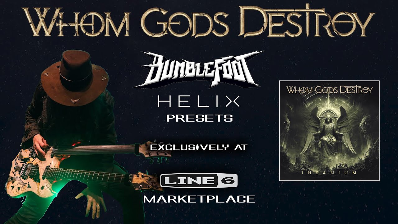 Whom Gods Destroy 'Insanium' album - Line6 Helix guitar presets available now!
