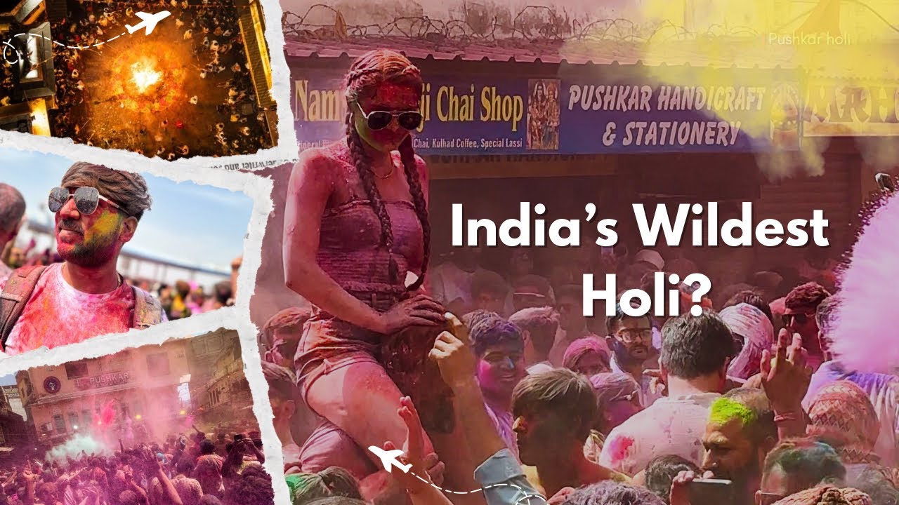 Pushkar Holi | The Craziest Holi Celebration In India😍
