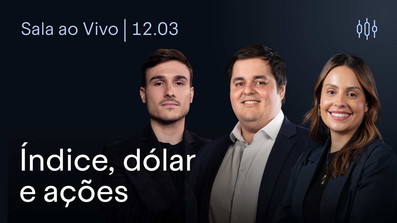 DAY TRADE E ANÁLISE TÉCNICA AO VIVO | Índice, Dólar e Ações | BTG Trader 12/03/2026