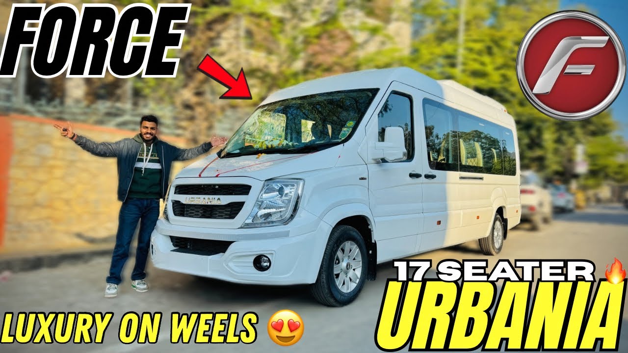 Force Urbania LWB 17 Seater Full size Van 🔥 ₹36 Lakh  Full Detailed Review 👌🏻