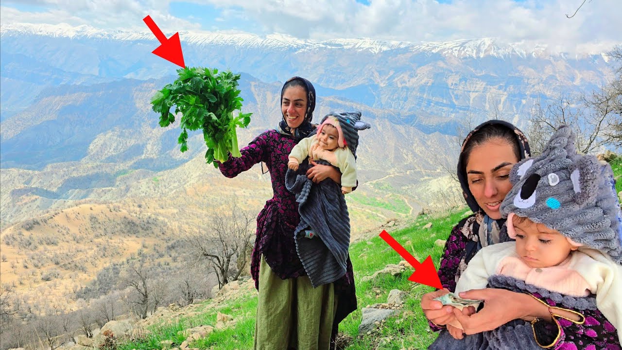 A nomadic woman's adventure with her baby to prepare herbal medicines for sale