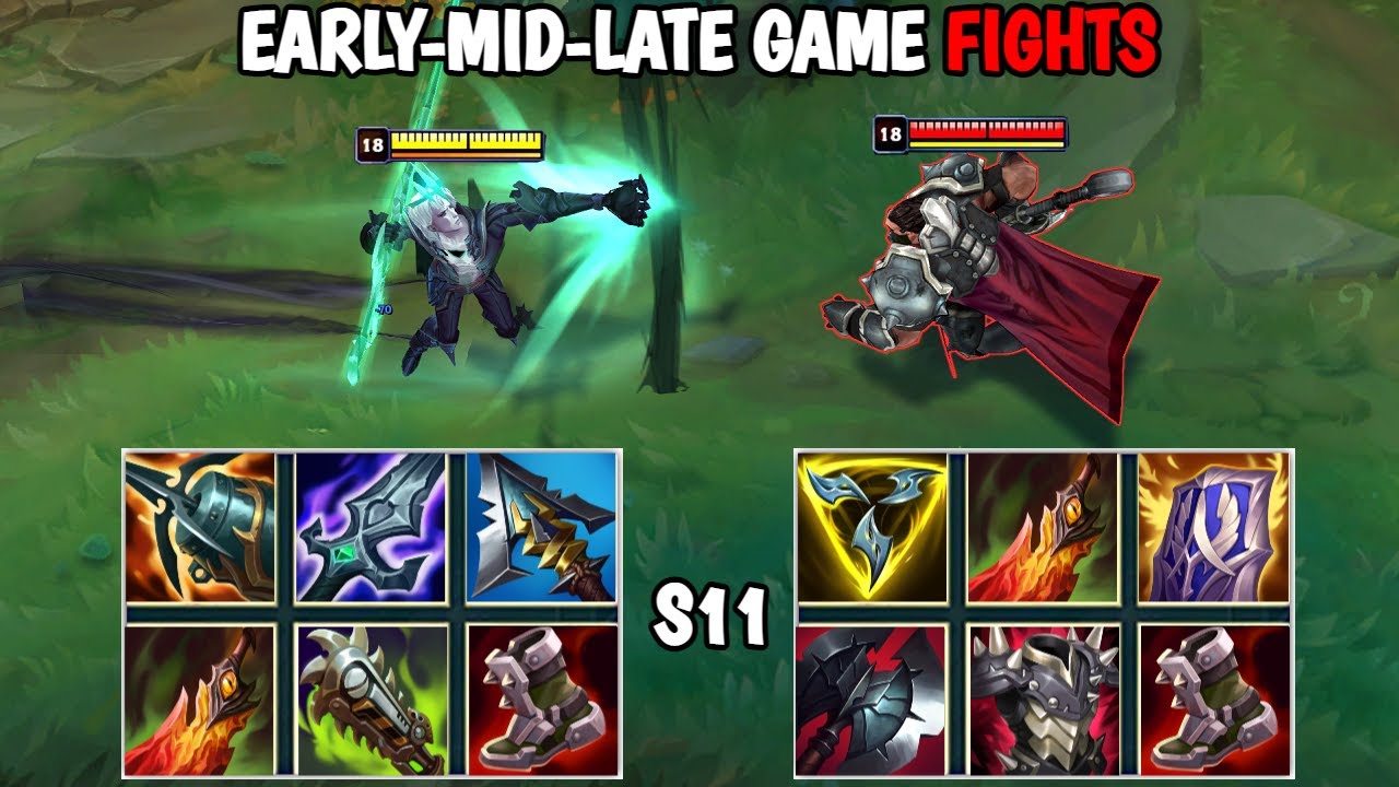 VIEGO vs DARIUS S11 EARLY-MID-LATE GAME FIGHTS & Best Pentakills!