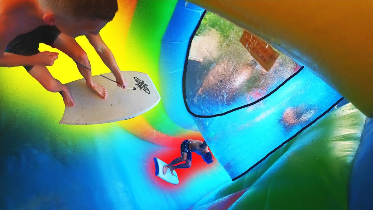 DOING YOUR DARES !!! (Surfing Down Giant 50 Foot Water Slide!!) | JOOGSQUAD PPJT