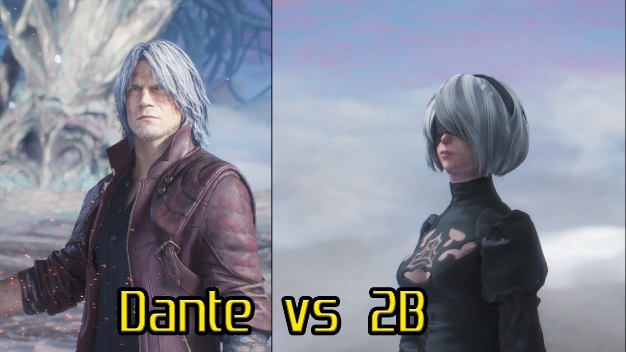 Dante vs 2B (Nier Automata) - Devil May Cry 5 Mods