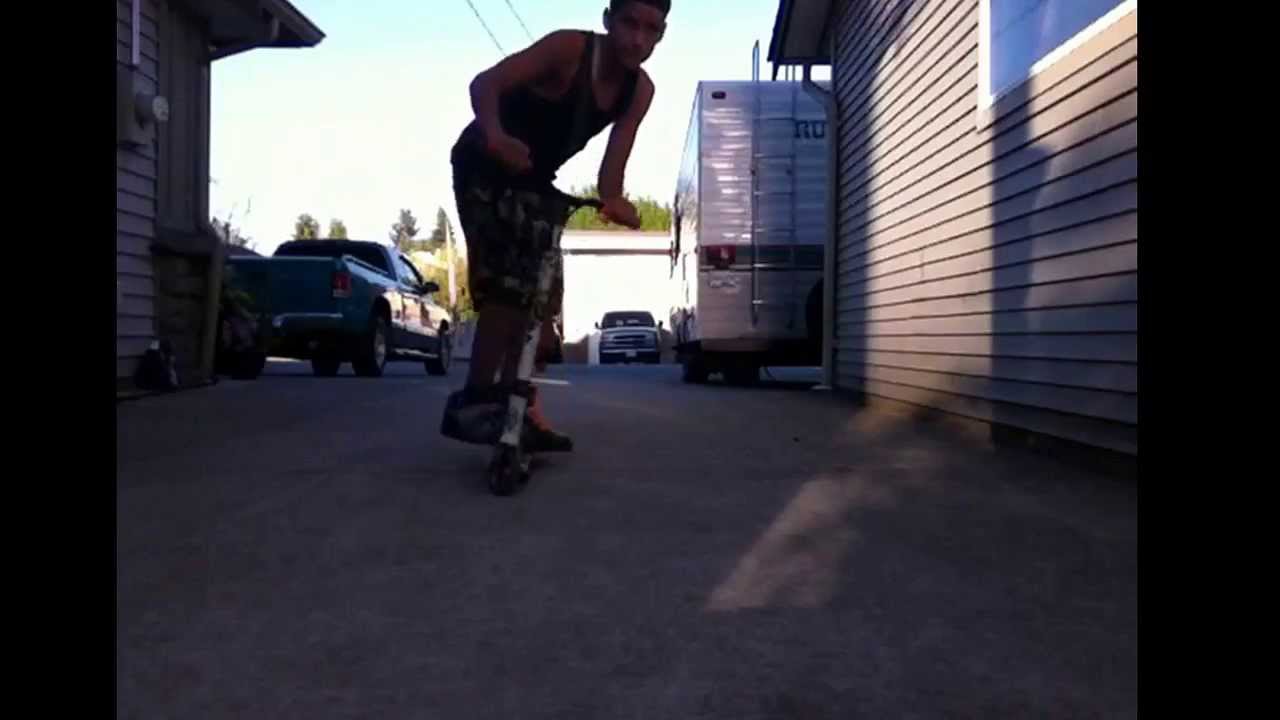 Scooter G turn 180 whip out