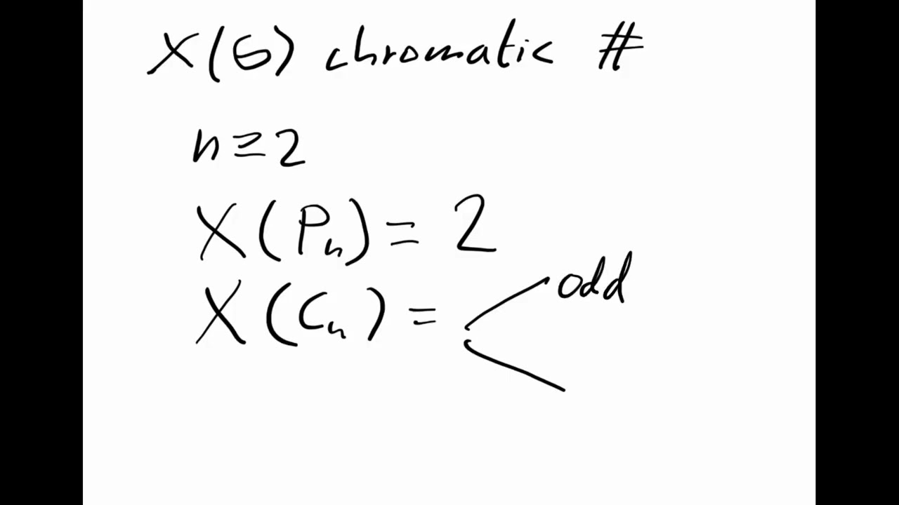 Chromatic number for some basic graphs