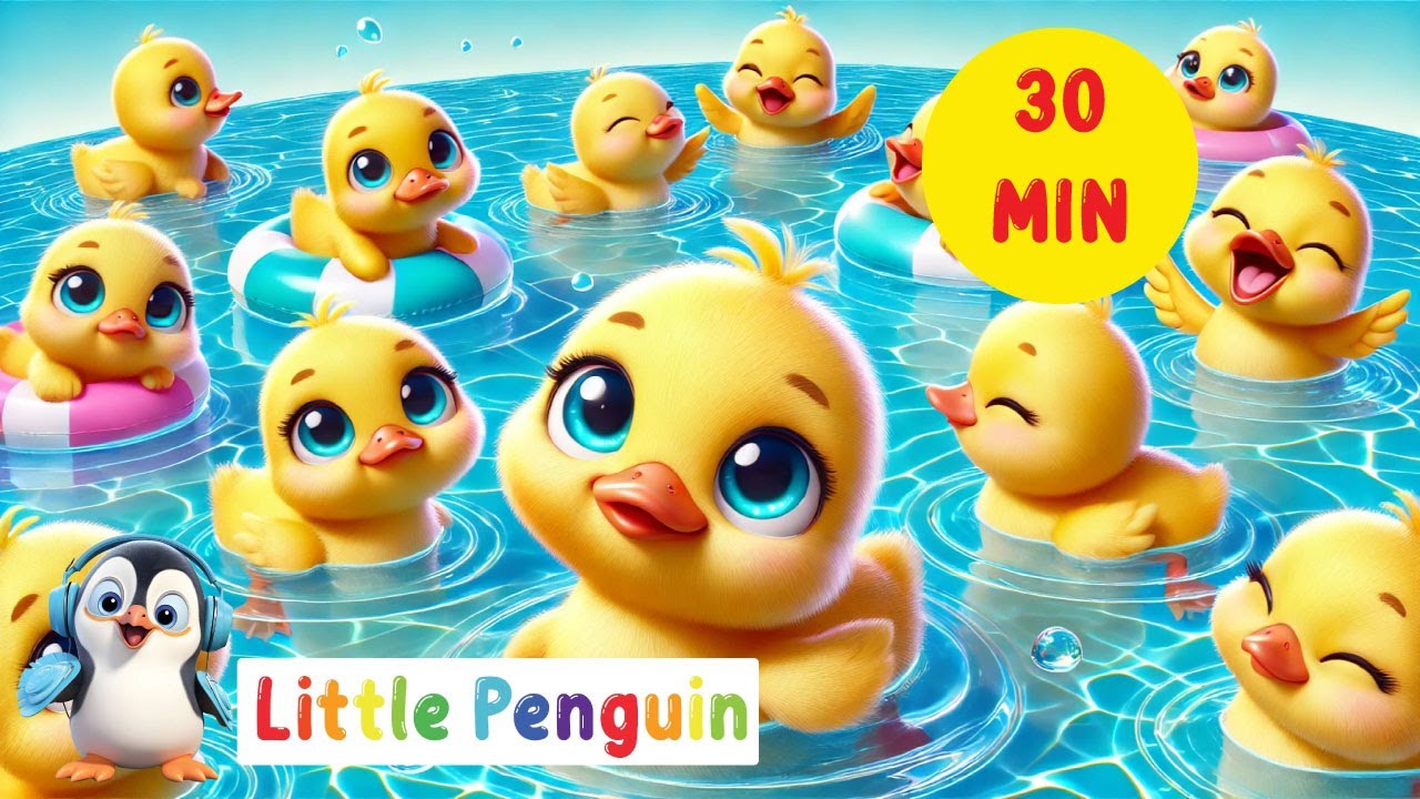 Five Little Ducks & More | 30 Min of Fun Learning Songs ABC, Baby Shark, BINGO & More #LittlePenguin