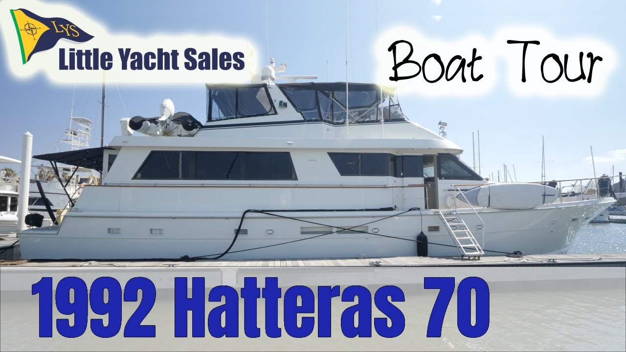 1992 Hatteras 70 Cockpit Motor Yacht SOLD!!! - Little Yacht Sales