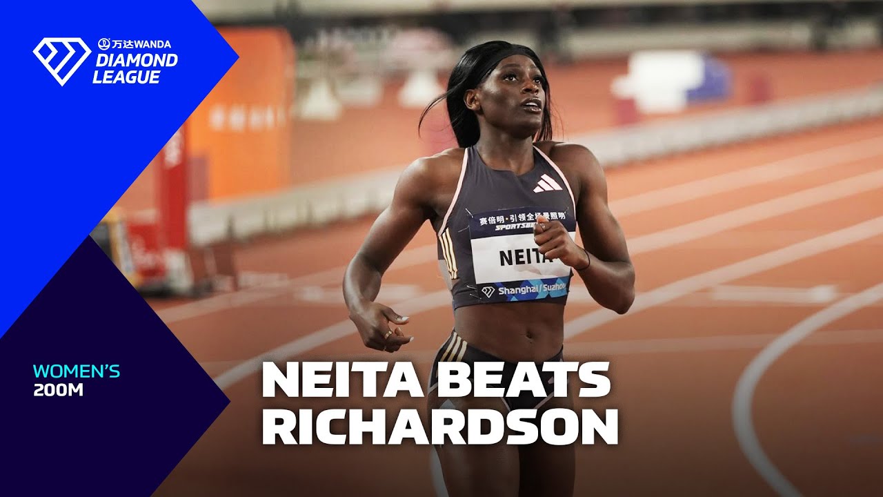 Daryll Neita storms to victory over Sha'Carri Richardson in Suzhou 200m - Wanda Diamond League 2024