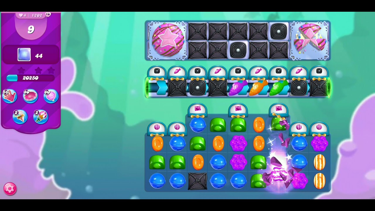Candy crush saga level-1202//Hard level//without boosters 😇😇