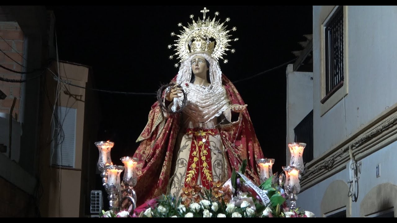 [4K] Lunes Santo - Nuestra Señora de la Amargura (Huércal-Overa) Paso Morado 2024