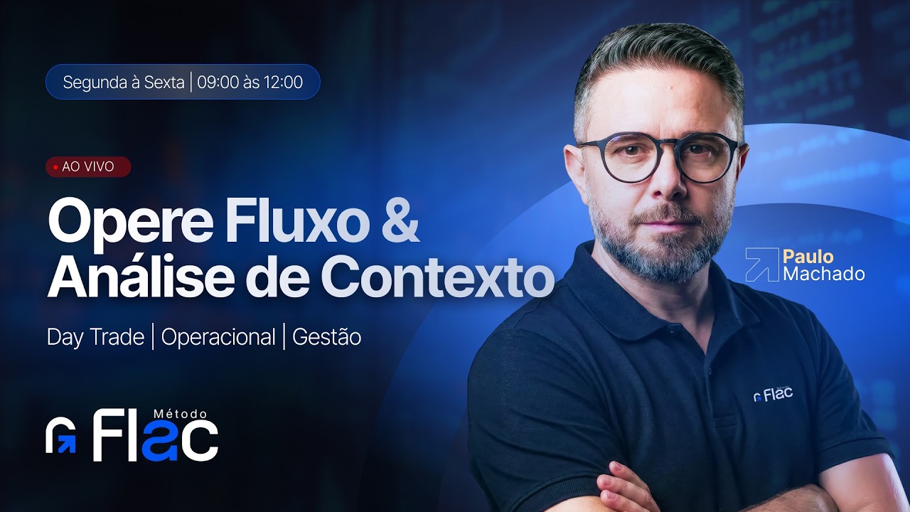 🔴 AO VIVO | Sala de Estudos MÉTODO FLAC - LUCRATIVIDADE no DAY TRADE em Dólar e Índice Futuro