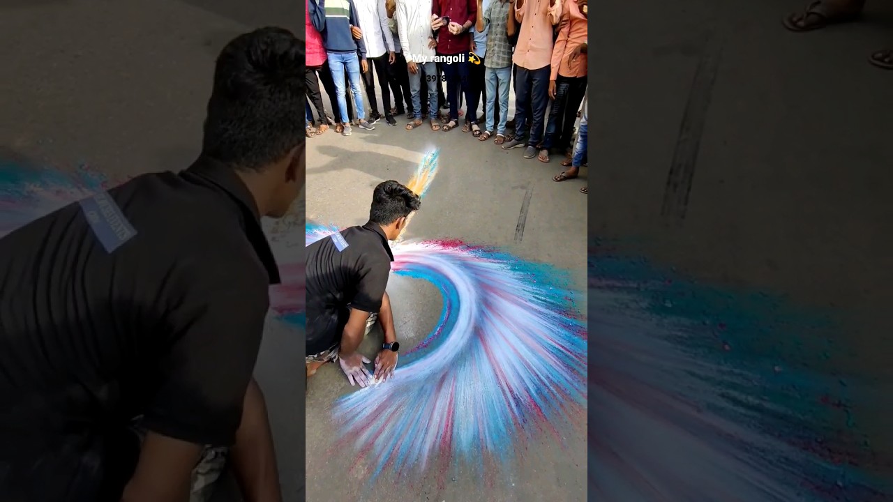 spread rangoli artist 🔥😅 | new Rangoli designs| 