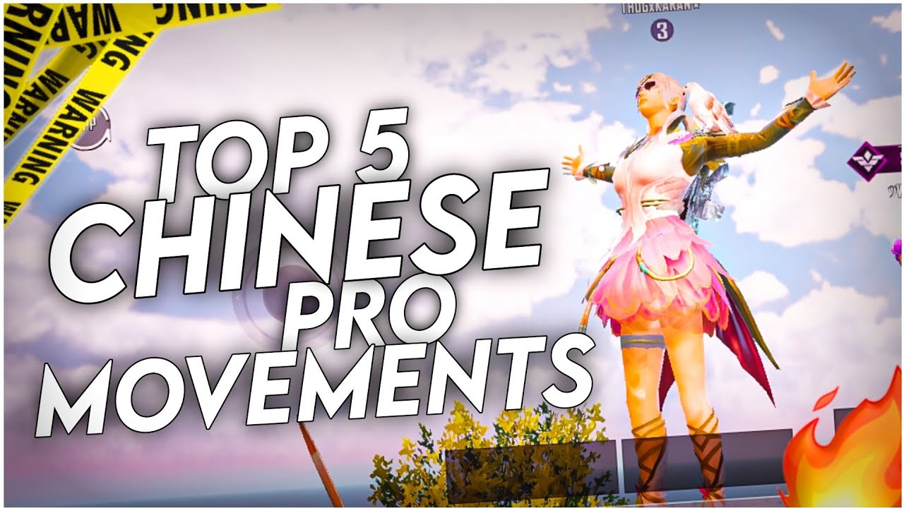 Top 5 Fancy Moves for Content Creators [ PART 1 ] | PUBG MOBILE 10 CHINESE PRO TIPS AND TRICKS