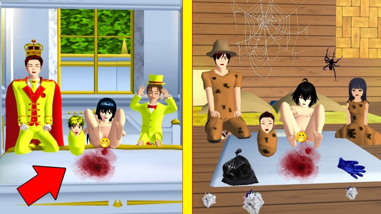 Mio Hamil bocil raja emas Vs Mio Hamil bocil  Miskin pengemis | Yuta mio SAKURA SCHOOL SIMULATOR