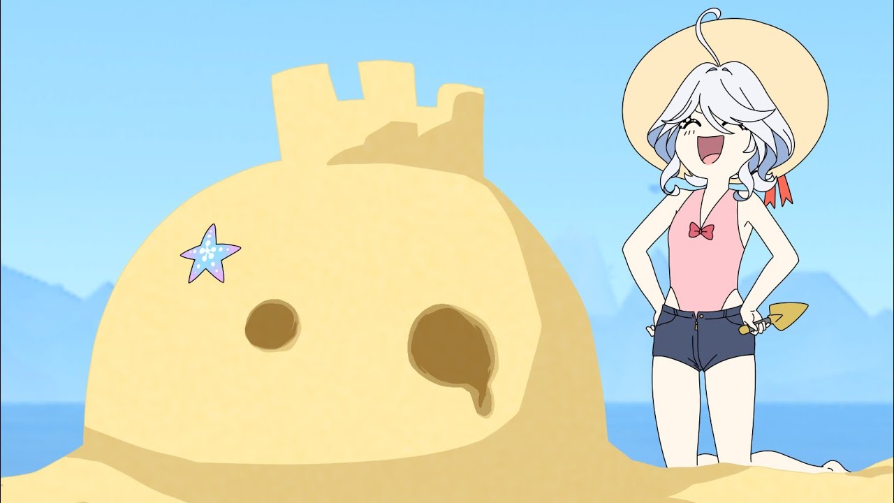 Neuvillette and Furina's summer escapade | Genshin Impact Fan Animation