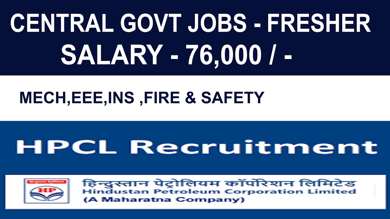 HPCL Recruitment 2022|186 Posts |Central Govt Jobs 2022